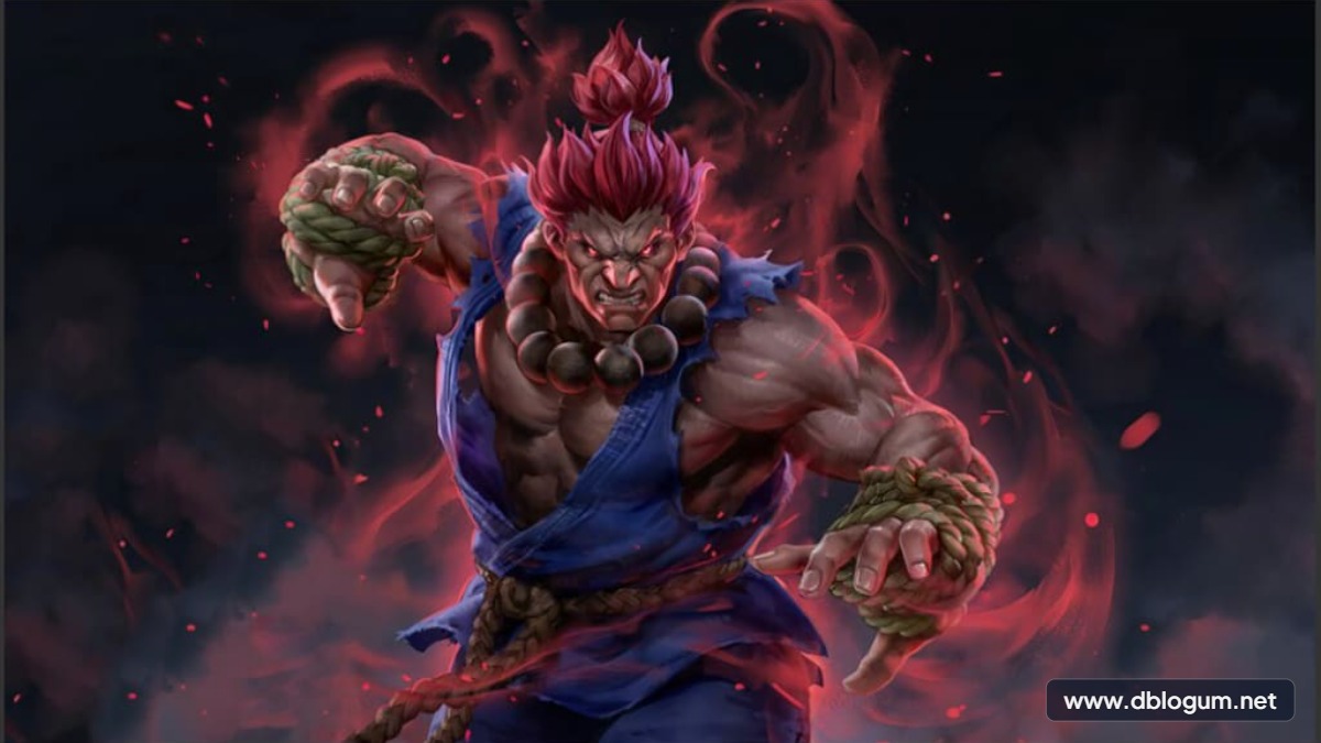 Street Fighter Karakterleri - Akuma Satsui no Hado formunda dövüşürken