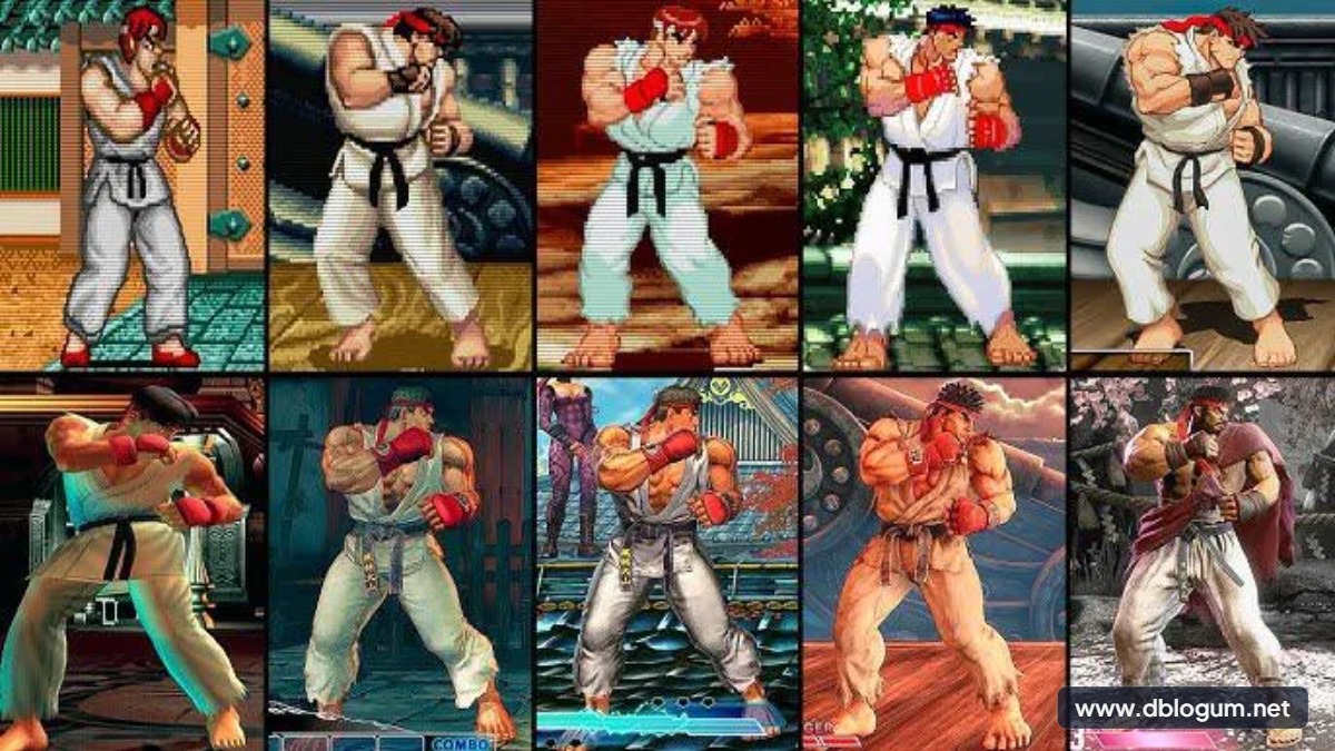 Street Fighter Karakterleri - Ryu klasik dövüş duruşunda