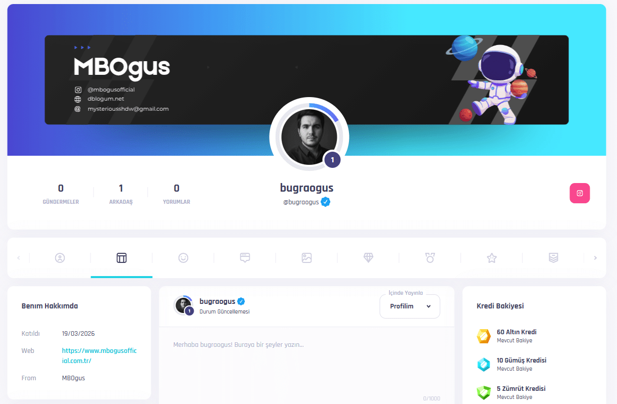 Astronot Serisi - Premium Canva Banner